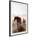 Poster Morning of Memories - landscape of running horses against a misty forest 138038 additionalThumb 21