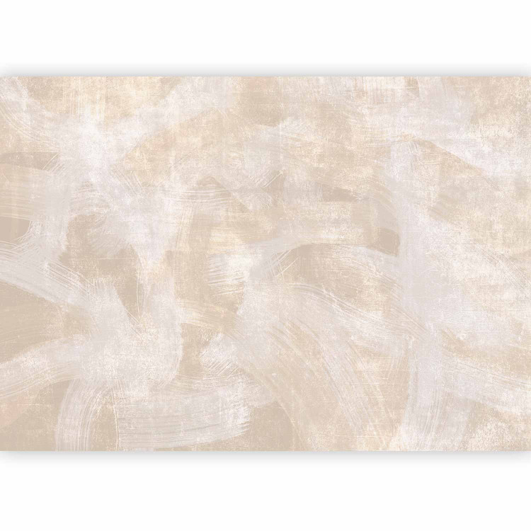 Wall Mural Brushstroke - abstract with traces of painting on a beige background 144038 additionalImage 5