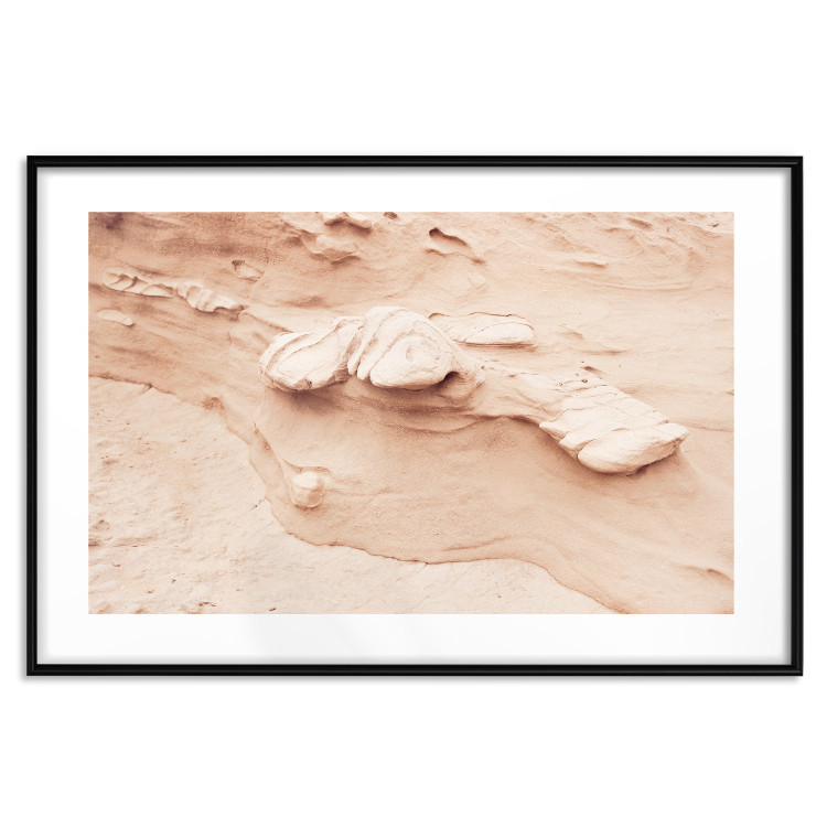 Wall Poster Rock Texture - Photo Showing a Fragment of a Sand Formation 145238 additionalImage 26