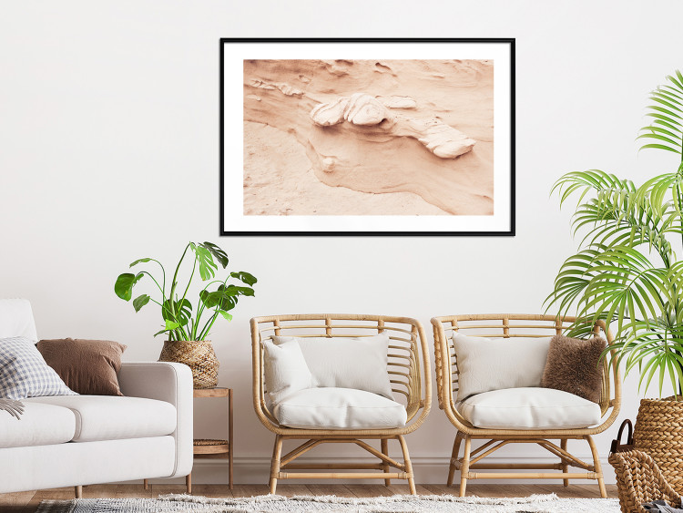 Wall Poster Rock Texture - Photo Showing a Fragment of a Sand Formation 145238 additionalImage 17
