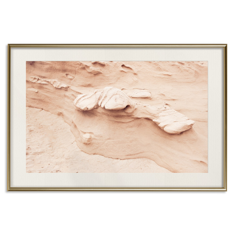 Wall Poster Rock Texture - Photo Showing a Fragment of a Sand Formation 145238 additionalImage 23