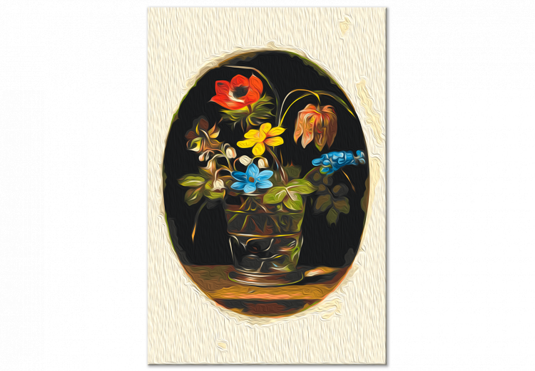 Paint by number Victorian Nature - Colorful Bouquet of Flowers in an Oval 147338 additionalImage 5