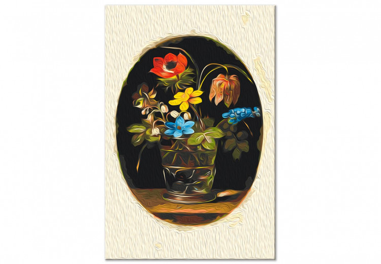 Paint by number Victorian Nature - Colorful Bouquet of Flowers in an Oval 147338 additionalImage 4