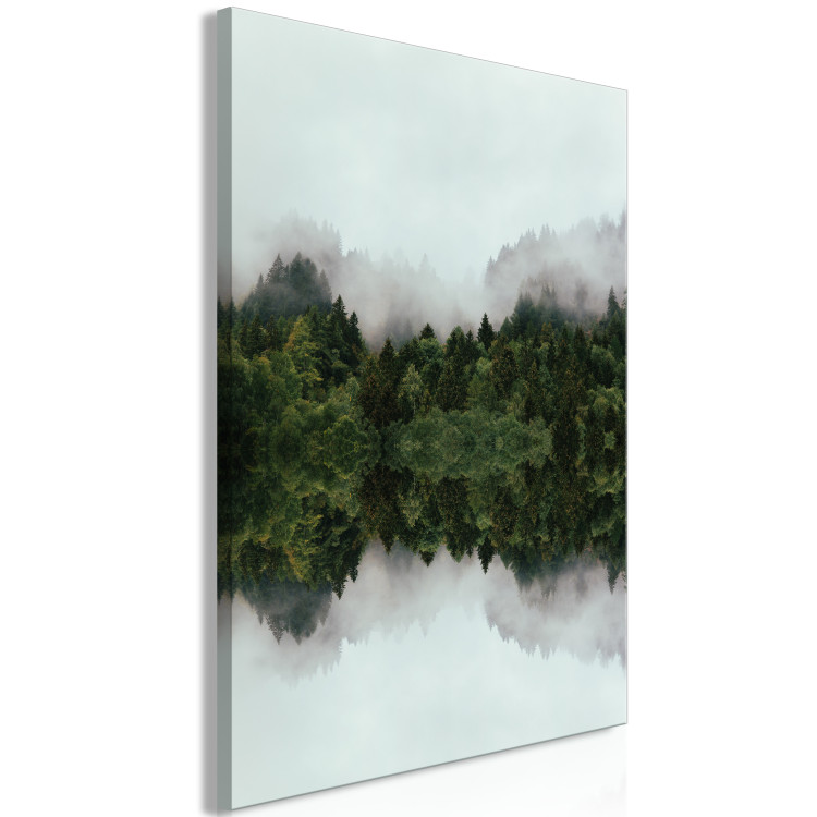 Canvas Waterside Landscape (1-piece) - mist and trees in a woodland scene 149638 additionalImage 2