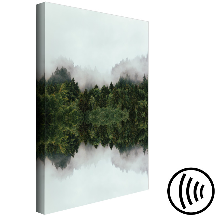 Canvas Waterside Landscape (1-piece) - mist and trees in a woodland scene 149638 additionalImage 6