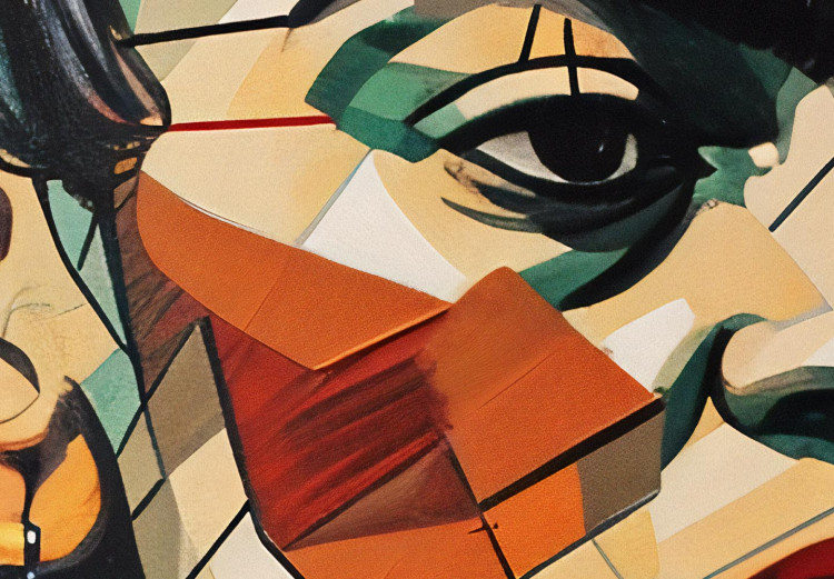 Large canvas print Frida Kahlo - Geometric Portrait in Cubist Style [Large Format] 152238 additionalImage 4