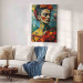 Large canvas print Frida Kahlo - Geometric Portrait in Cubist Style [Large Format] 152238 additionalThumb 5
