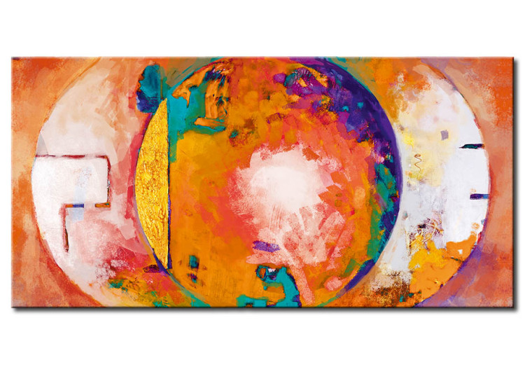 Canvas Art Print Orange Dream (1-piece) - abstraction with colorful fantasy 46538