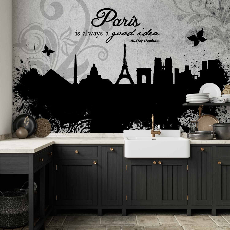 Wall Mural Paris is always a good idea - inscription with city architecture 59938 additionalImage 6