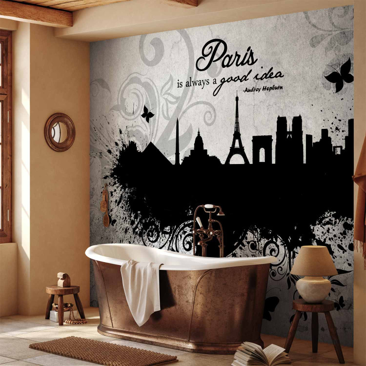 Wall Mural Paris is always a good idea - inscription with city architecture 59938 additionalImage 8