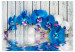 Wall Mural Cobalt Orchid - Floral Motif with Water and Wooden Elements 60238 additionalThumb 1