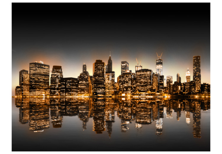 Wall Mural New York and gold 61538 additionalImage 1