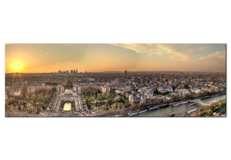 Canvas View from the Eiffel Tower (1-part) Narrow - Panorama of Paris 107248