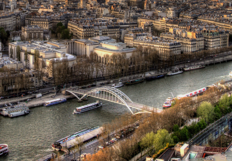 Canvas View from the Eiffel Tower (1-part) Narrow - Panorama of Paris 107248 additionalImage 4