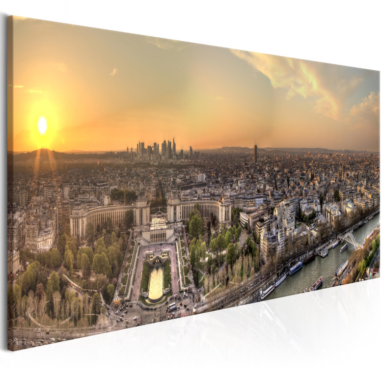 Canvas View from the Eiffel Tower (1-part) Narrow - Panorama of Paris 107248 additionalImage 2