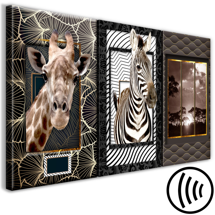 Canvas African Triptych (3 Parts) 114248 additionalImage 6