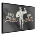 Poster No pain no gain - motivational background with a man and English texts 115048 additionalThumb 10