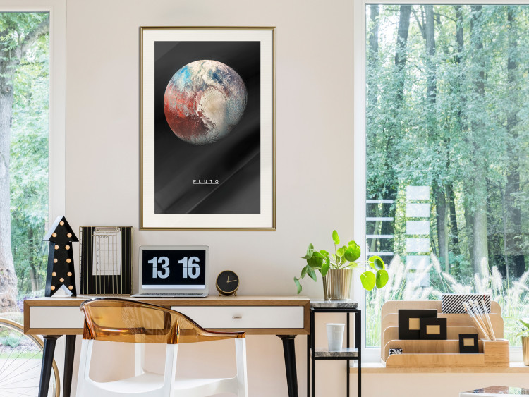 Poster Pluto - dwarf planet and simple English text against a space backdrop 116748 additionalImage 21