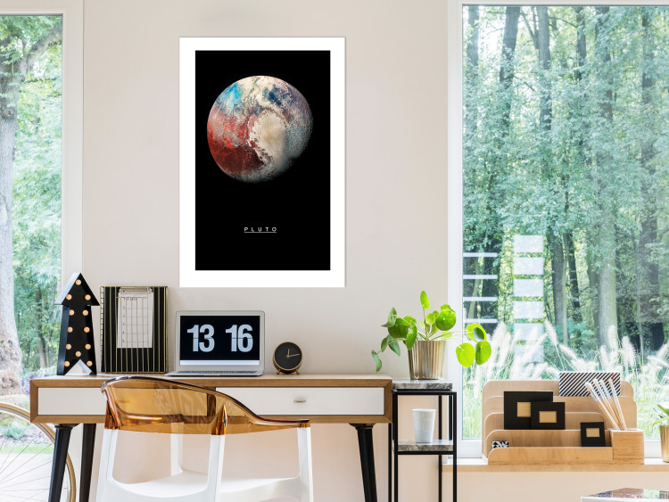 Poster Pluto - dwarf planet and simple English text against a space backdrop 116748 additionalImage 9