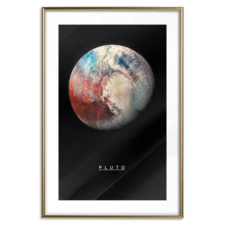 Poster Pluto - dwarf planet and simple English text against a space backdrop 116748 additionalImage 14
