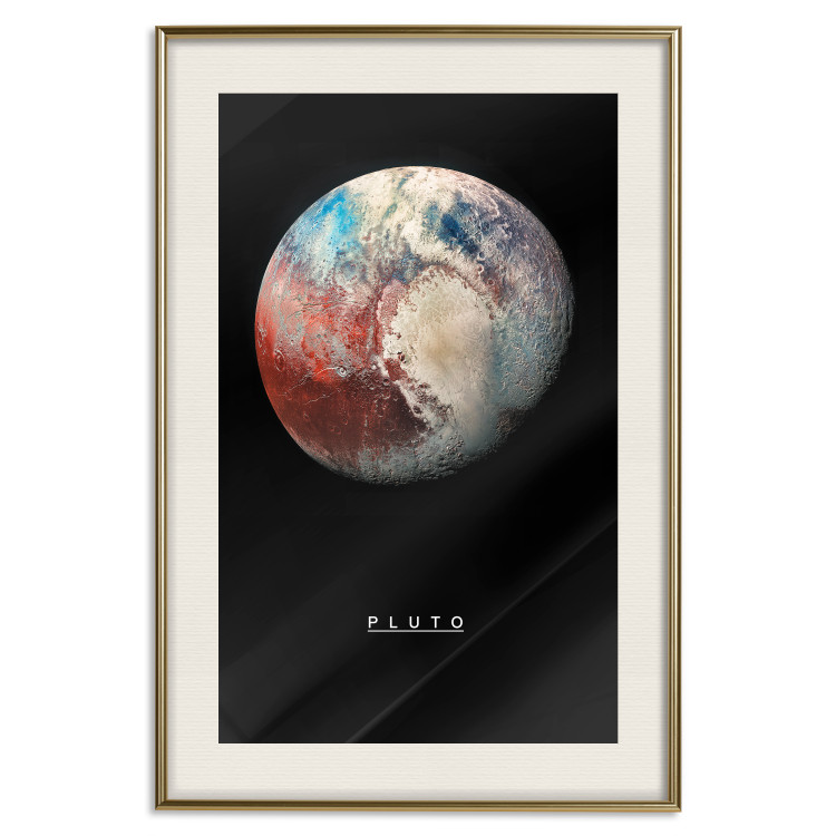 Poster Pluto - dwarf planet and simple English text against a space backdrop 116748 additionalImage 19