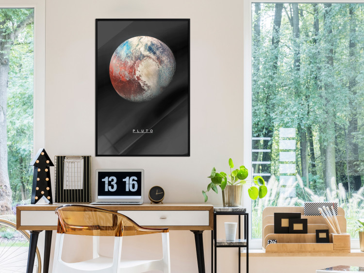Poster Pluto - dwarf planet and simple English text against a space backdrop 116748 additionalImage 8