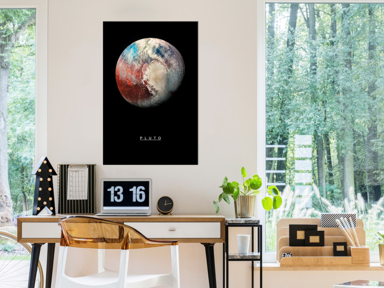 Poster Pluto - dwarf planet and simple English text against a space backdrop 116748 additionalImage 23
