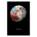 Poster Pluto - dwarf planet and simple English text against a space backdrop 116748
