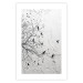 Wall Poster Birds on a Tree - black and white landscape among branches on a rough background 117248 additionalThumb 16