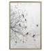 Wall Poster Birds on a Tree - black and white landscape among branches on a rough background 117248 additionalThumb 16