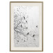 Wall Poster Birds on a Tree - black and white landscape among branches on a rough background 117248 additionalThumb 24