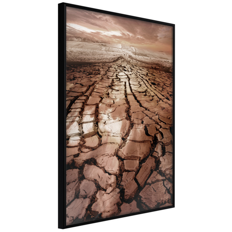 Wall Poster Drought - desert landscape against a cloudy sky background in brown 119148 additionalImage 12