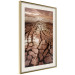 Wall Poster Drought - desert landscape against a cloudy sky background in brown 119148 additionalThumb 2