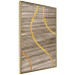 Wall Poster Watercolor and Gold - unique abstraction in elegant waves on a bronze background 119248 additionalThumb 12