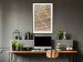 Wall Poster Watercolor and Gold - unique abstraction in elegant waves on a bronze background 119248 additionalThumb 22
