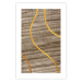 Wall Poster Watercolor and Gold - unique abstraction in elegant waves on a bronze background 119248 additionalThumb 19