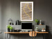 Wall Poster Watercolor and Gold - unique abstraction in elegant waves on a bronze background 119248 additionalThumb 13