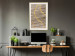 Wall Poster Watercolor and Gold - unique abstraction in elegant waves on a bronze background 119248 additionalThumb 21