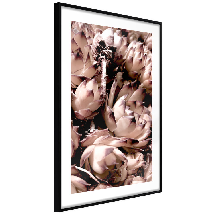 Wall Poster Orpheus - natural plants with white flowers and purple details 122648 additionalImage 13