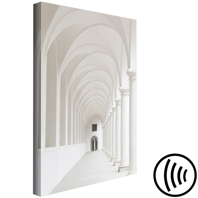 Canvas Print White colonnade - photograph with church architecture in white 123848 additionalImage 6