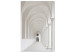 Canvas Print White colonnade - photograph with church architecture in white 123848