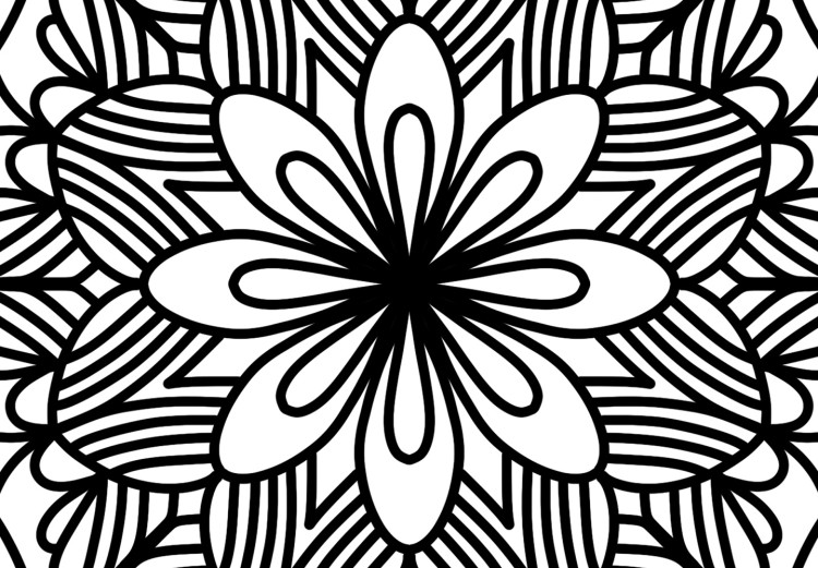 Poster Zen in Black - black patterned mandala in oriental Zen motif 124448 additionalImage 6