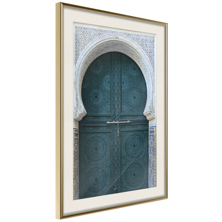 Poster Ethnic Doors - architectural wooden doors with numerous patterns 124948 additionalImage 2