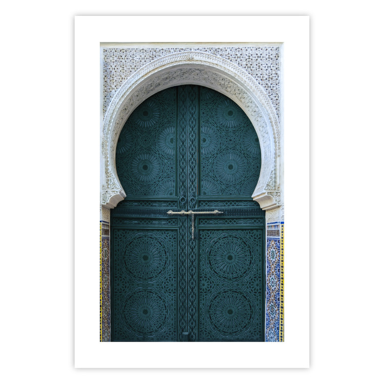 Poster Ethnic Doors - architectural wooden doors with numerous patterns 124948 additionalImage 24