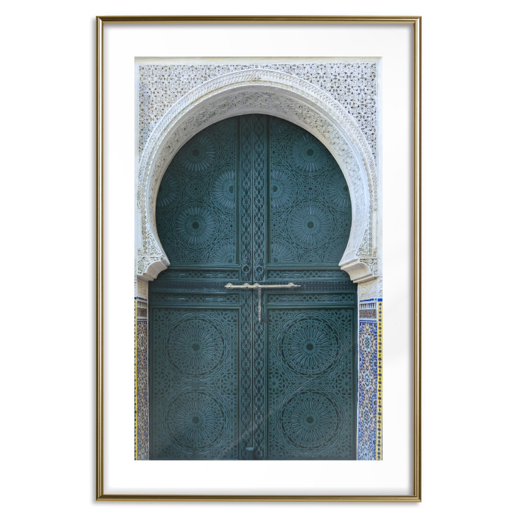 Poster Ethnic Doors - architectural wooden doors with numerous patterns 124948 additionalImage 15