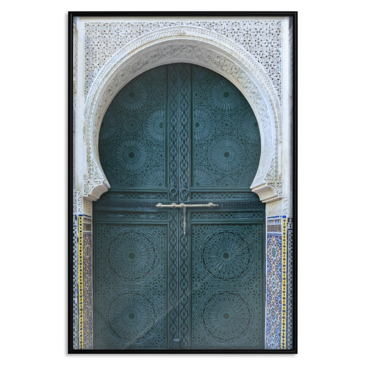Poster Ethnic Doors - architectural wooden doors with numerous patterns 124948 additionalImage 20