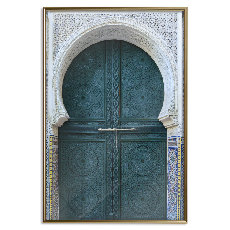 Poster Ethnic Doors - architectural wooden doors with numerous patterns 124948 additionalImage 17