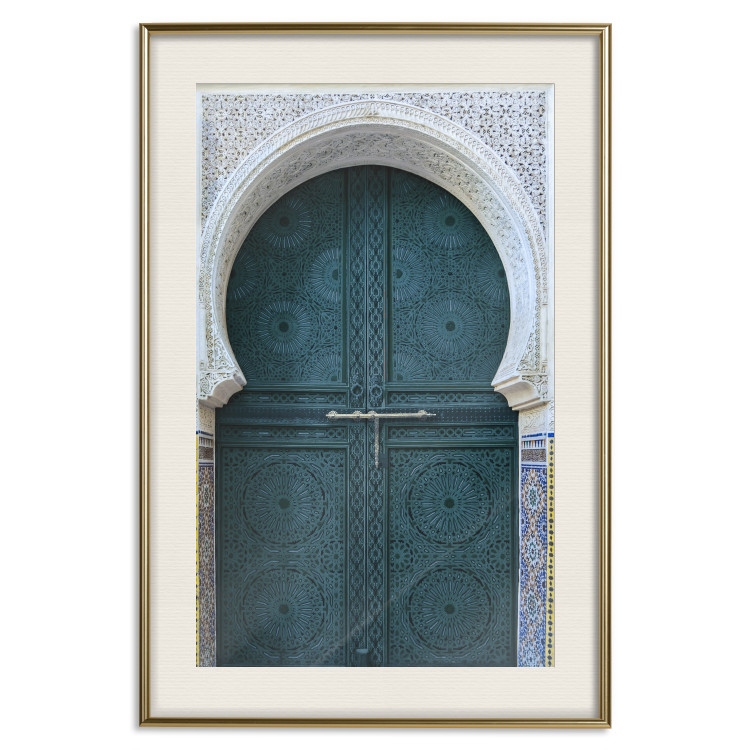 Poster Ethnic Doors - architectural wooden doors with numerous patterns 124948 additionalImage 19