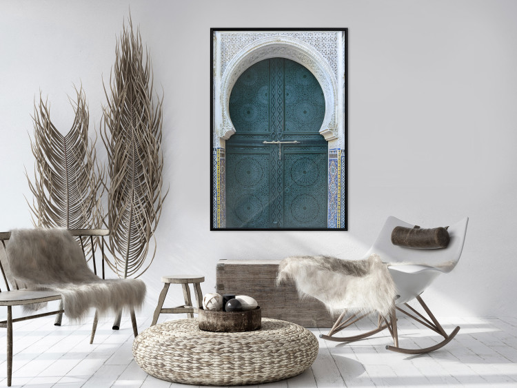 Poster Ethnic Doors - architectural wooden doors with numerous patterns 124948 additionalImage 6