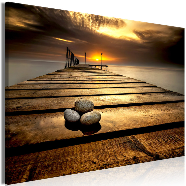 Large canvas print Stones on the Pier [Large Format] 125548 additionalImage 3